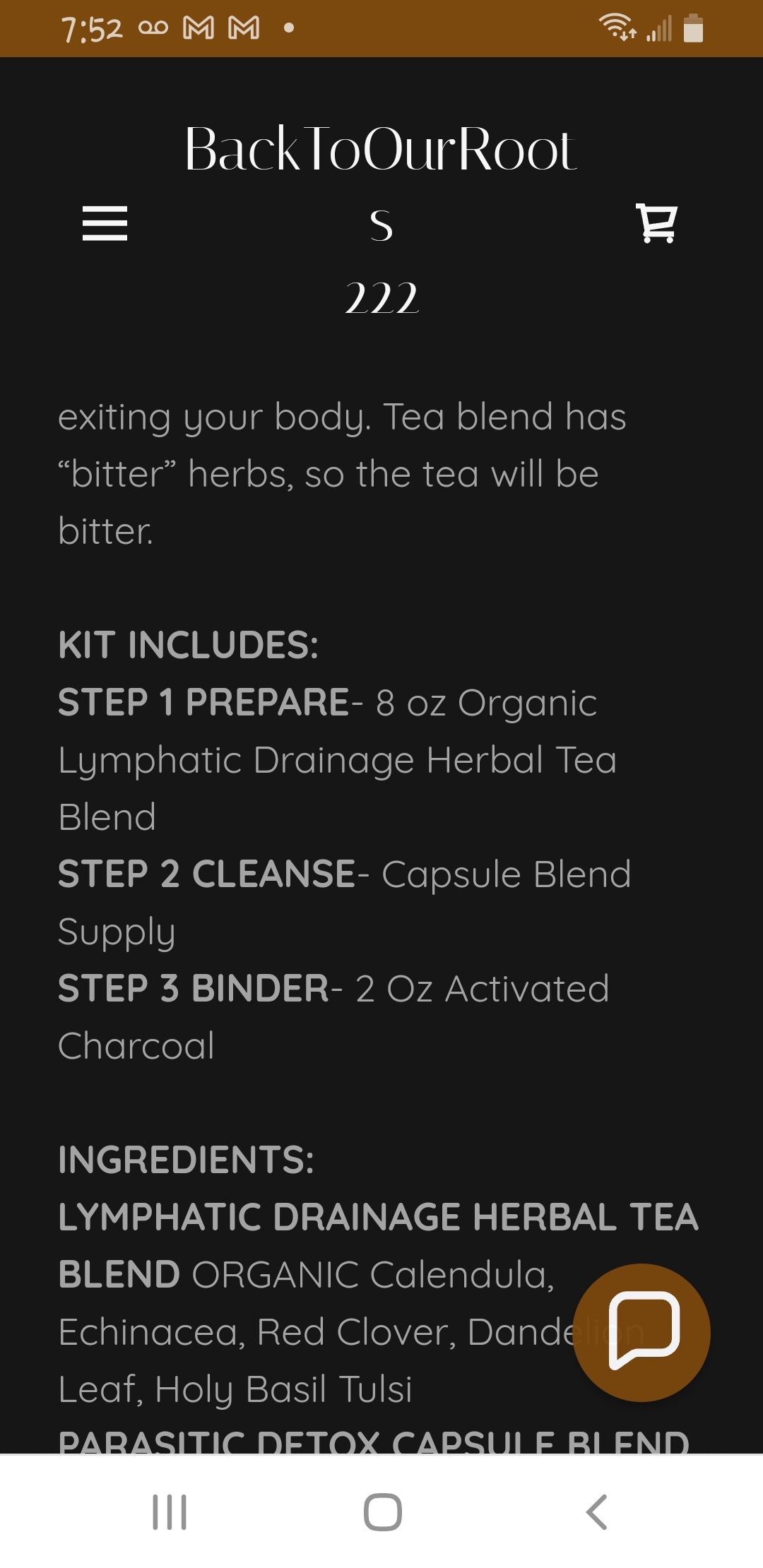 Herbal Detox Tea Kit for Parasites/ Heavy Metals