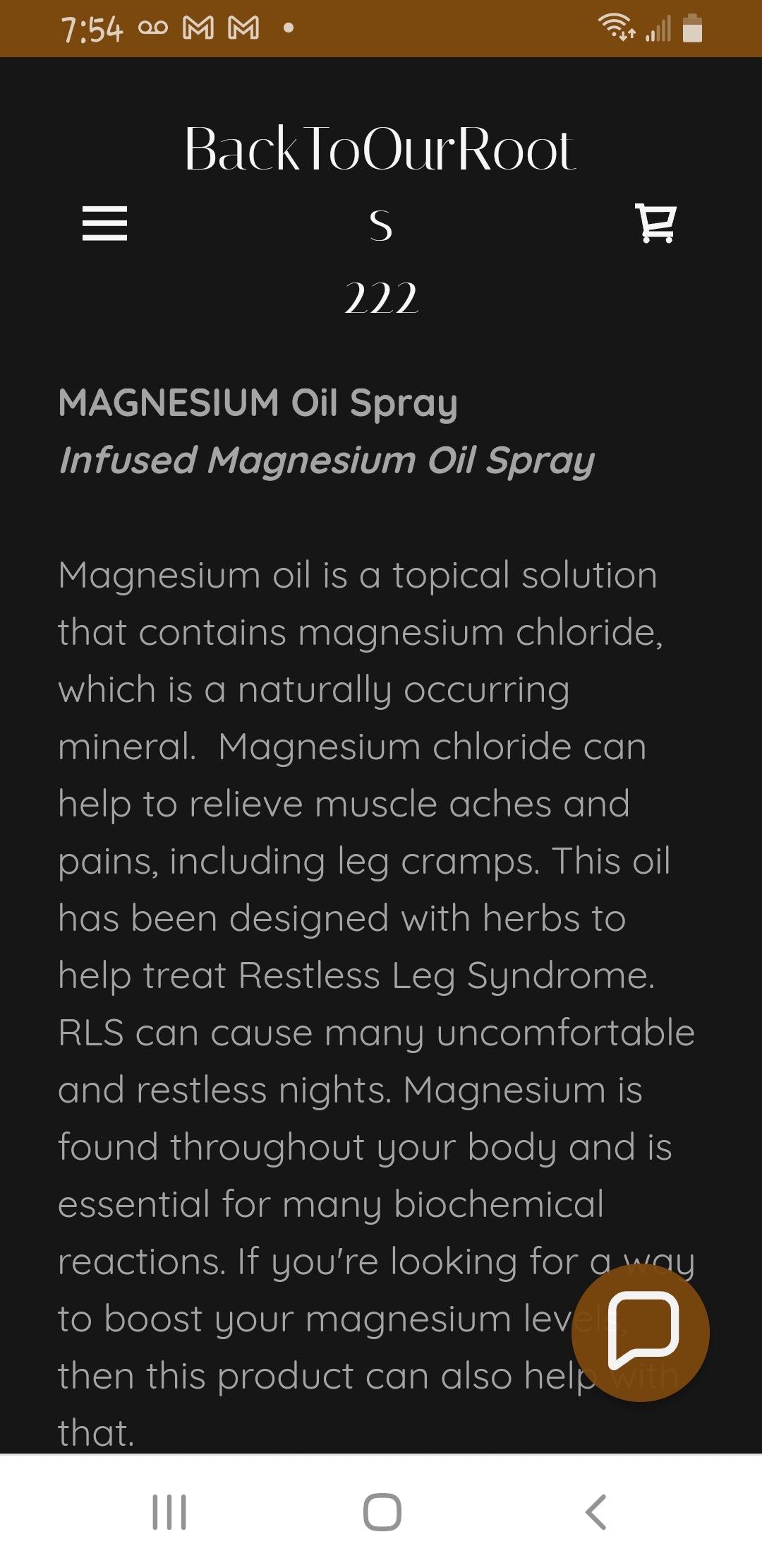 Magnesium Oil Organic