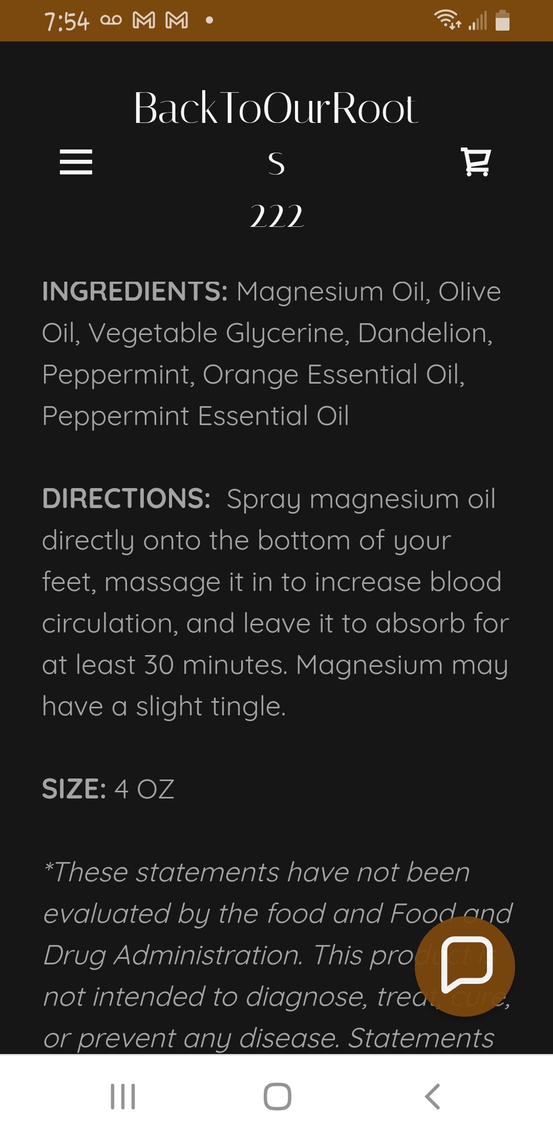 Magnesium Oil Organic